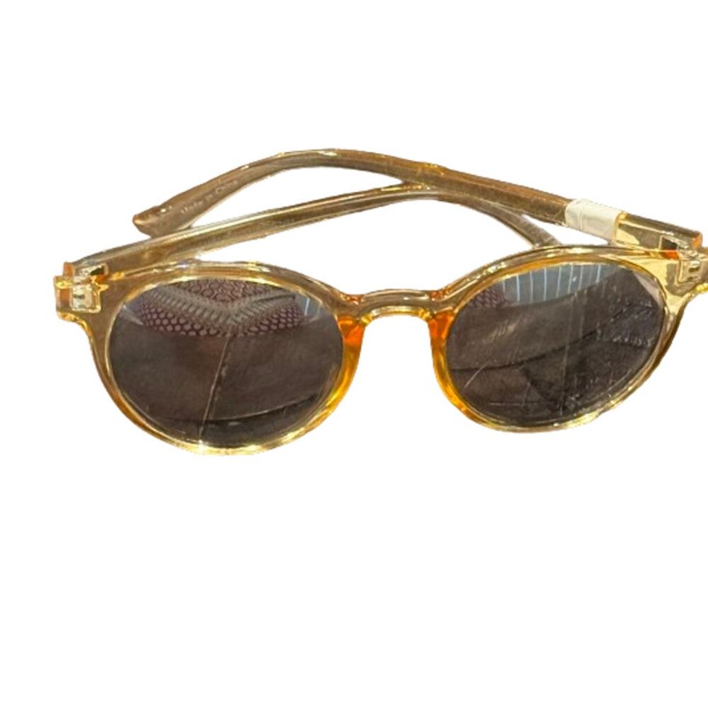 Amber Gold Yellow Vintage Sunglasses Acetate Vintage Inspired‎ 90s Y2K